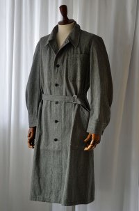 1950s フランス軍 アトリエコート ソルトアンドペッパー Vintage French Army Atelier Coat Salt and Pepper 