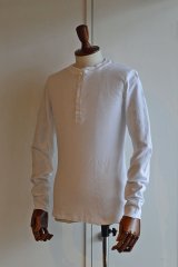 画像: Schiesser Henley Neck Long Sleeve KARL HEINZ White シーサー