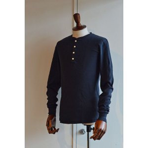 画像: Schiesser Henley Neck Long Sleeve KARL HEINZ Blueblack シーサー