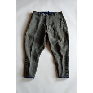 画像: 1930s ヴィンテージハンティングジョッパーズ 太畝ピケ フランス製 Vintage French Heavy Piquet Hunting Jodhpurs Trousers Made in France