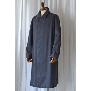 画像: 1980's ヴィンテージバーバリーステンカラーコート ネイビー 48 Vintage Burberry Balmacaan Coat Navy 