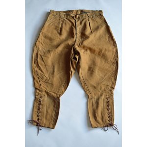 画像: 1930s〜40s ヴィンテージハンティングジョッパーズ フレンチリネン Vintage Hunting Jodhpurs Trousers French Linen