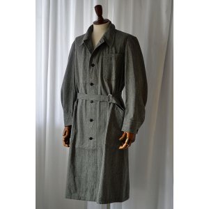 画像: 1950s フランス軍 アトリエコート ソルトアンドペッパー Vintage French Army Atelier Coat Salt and Pepper 