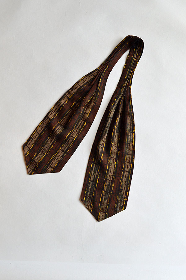 1960'S ヴィンテージトゥータルアスコットタイ 幾何学模様 Vintage TOOTAL Ascot Tie Geometric Pattern  MADE IN ENGLAND
