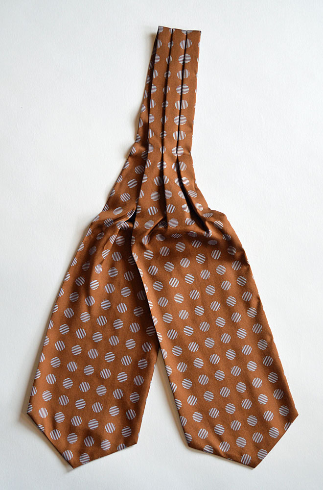 シャルベ アスコットタイ シルク Charvet Silk Ascot Tie Made